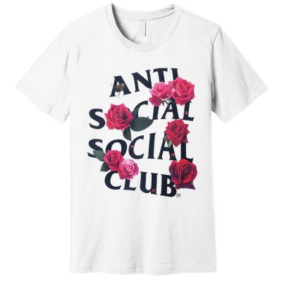 Antisocial Introvert I Hate People Antisocial Club Premium T-Shirt