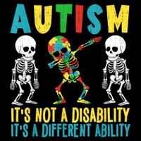 Autism It Is Not A Disability It Is A Different Ability  Flat Bill Trucker Hat