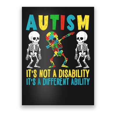 Autism It Is Not A Disability It Is A Different Ability  Poster