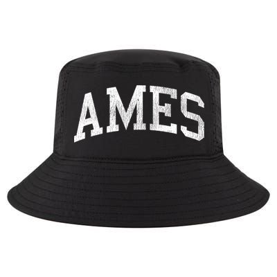 Ames Iowa Ia Vintage Athletic Sports Design Cool Comfort Performance Bucket Hat