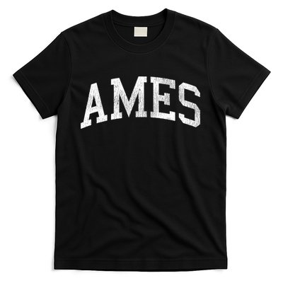 Ames Iowa Ia Vintage Athletic Sports Design T-Shirt