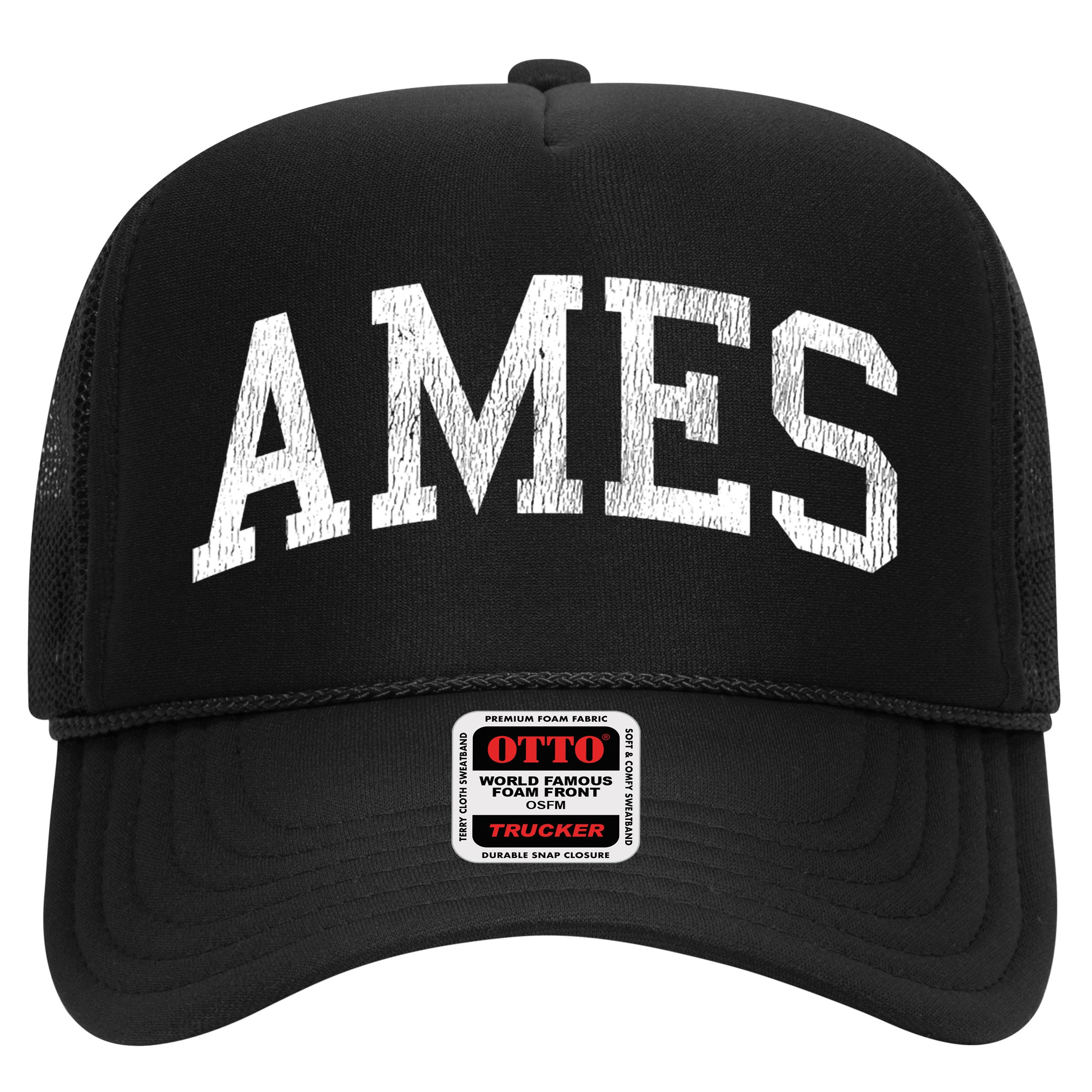 Ames Iowa Ia Vintage Athletic Sports Design Hat