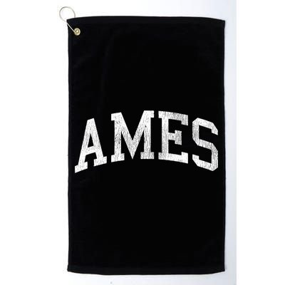 Ames Iowa Ia Vintage Athletic Sports Design Golf Towel