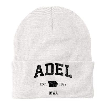 Adel Iowa Ia Vintage Athletic Sports Design Knit Cap Winter Beanie