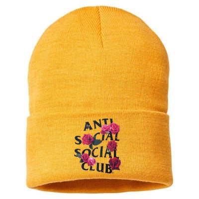 Antisocial Introvert I Hate People Antisocial Club Sustainable Knit Beanie