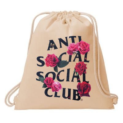 Antisocial Introvert I Hate People Antisocial Club Drawstring Bag