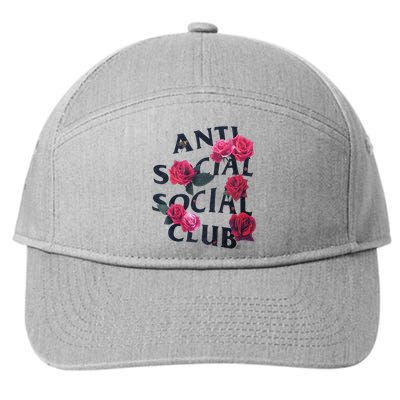 Antisocial Introvert I Hate People Antisocial Club 7-Panel Snapback Hat