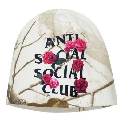 Antisocial Introvert I Hate People Antisocial Club Kati - Camo Knit Beanie