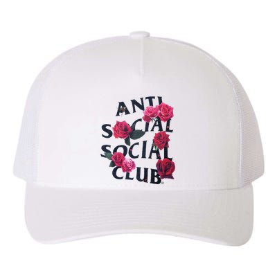 Antisocial Introvert I Hate People Antisocial Club Yupoong Adult 5-Panel Trucker Hat