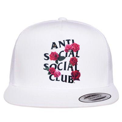 Antisocial Introvert I Hate People Antisocial Club Flat Bill Trucker Hat