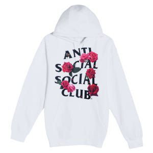 Antisocial Introvert I Hate People Antisocial Club Premium Pullover Hoodie