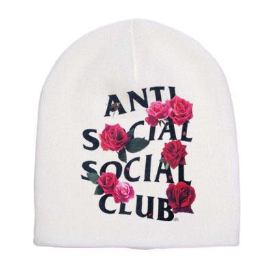 Antisocial Introvert I Hate People Antisocial Club Short Acrylic Beanie