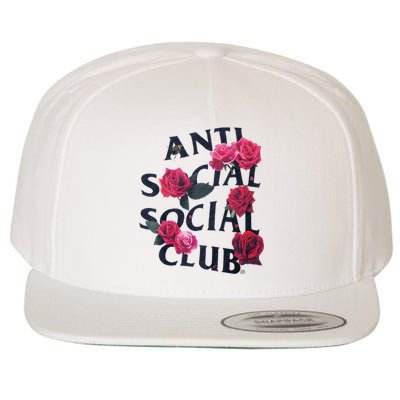 Antisocial Introvert I Hate People Antisocial Club Wool Snapback Cap