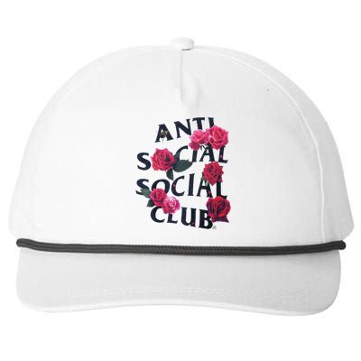 Antisocial Introvert I Hate People Antisocial Club Snapback Five-Panel Rope Hat