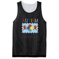 Autism It Is Not A Disability It Is A Different Ability Autism Awareness Month Mesh Reversible Basketball Jersey Tank