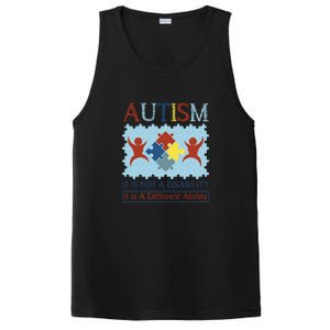 Autism It Is Not A Disability It Is A Different Ability Autism Awareness Month PosiCharge Competitor Tank