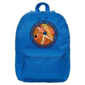 Assuming Im Just An Old Lady Bowling Was Your First Mistak Cute Gift 16 in Basic Backpack