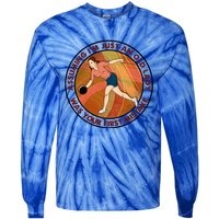 Assuming Im Just An Old Lady Bowling Was Your First Mistak Cute Gift Tie-Dye Long Sleeve Shirt