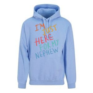 Aunt Im Just Here For My Nephew Unisex Surf Hoodie