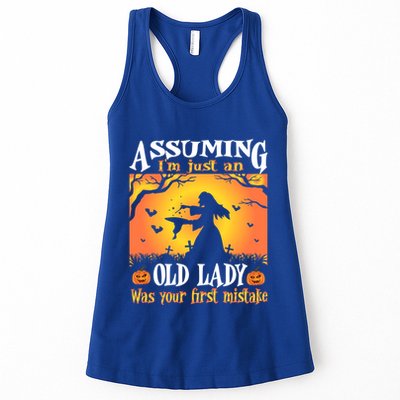 Assuming Im Just An Old Lady Was Your First Mistake Witch Cute Gift Womens Tank Top