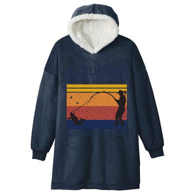 Assuming Im Just An Old Lady Was Your First Mistake Fishing Gift Hooded Wearable Blanket