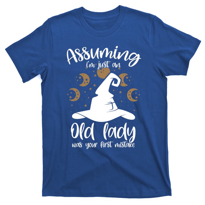 Assuming Im Just An Old Lady Was Your First Mistake Witch Gift T-Shirt