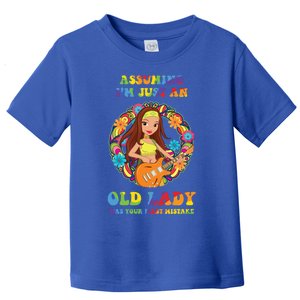 Assuming Im Just An Old Lady Hippie Hippies Retro Hippy Cute Gift Toddler T-Shirt