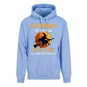 Assuming Im Just An Old Lady Was Your First Mistake Witch Gift Unisex Surf Hoodie