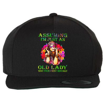 Assuming I'm Just An Old Lady Was Your First Mistake Wool Snapback Cap