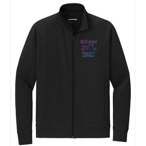 Assuming Im Just An Old Was A Mistake Motorcycle Meme Meaningful Gift Stretch Full-Zip Cadet Jacket