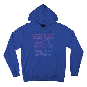 Assuming Im Just An Old Was A Mistake Motorcycle Meme Meaningful Gift Hoodie