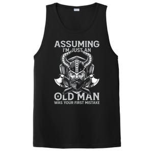 Assuming Im Just An Old Was Your First Mistake Viking Gift PosiCharge Competitor Tank