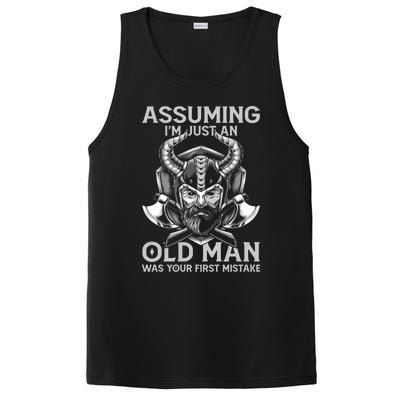 Assuming Im Just An Old Was Your First Mistake Viking Gift PosiCharge Competitor Tank