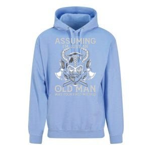 Assuming Im Just An Old Was Your First Mistake Viking Gift Unisex Surf Hoodie