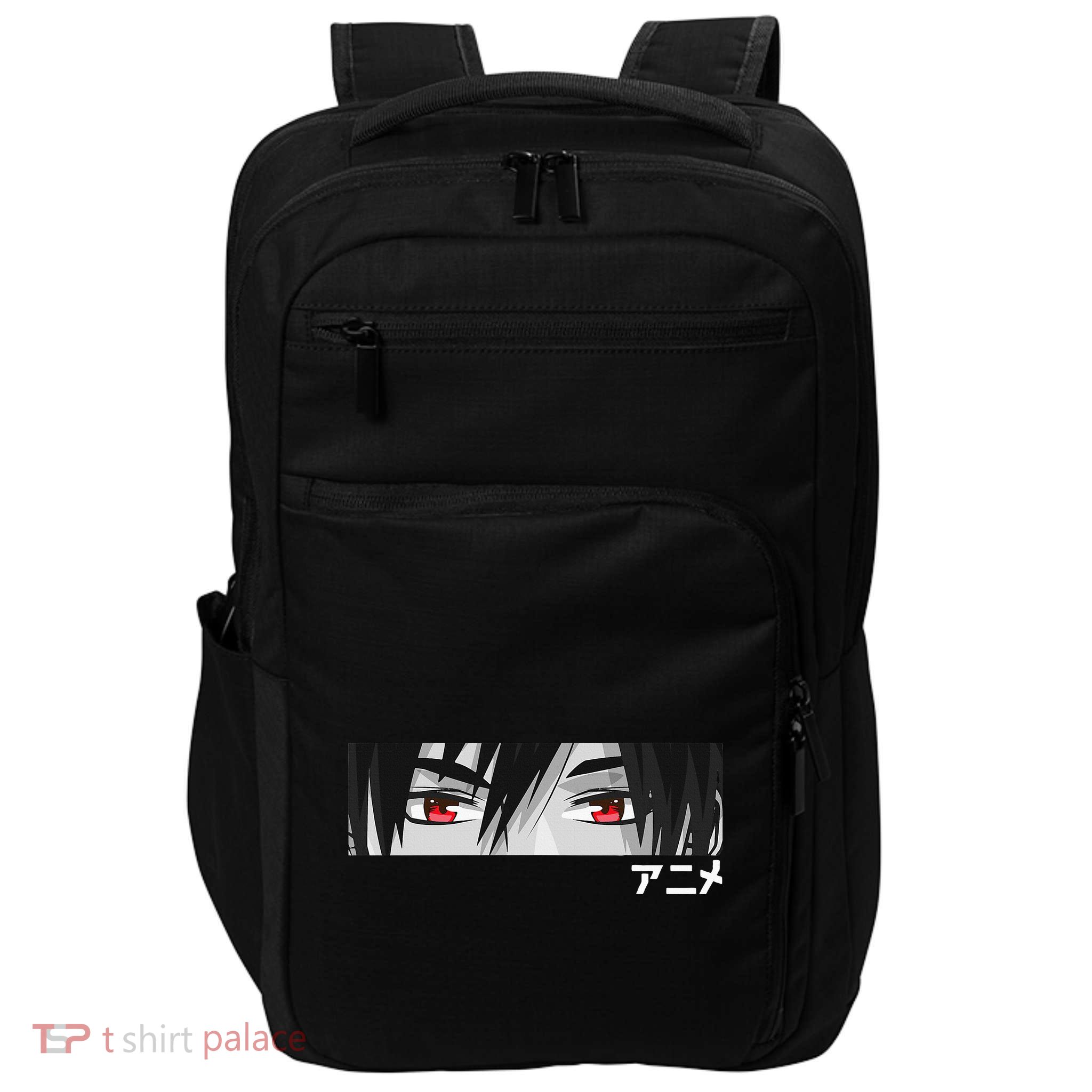 Anime In Japanese Characters Kawaii Eyes Face Impact Tech Backpack