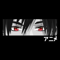 Anime In Japanese Characters Kawaii Eyes Face Short Acrylic Beanie