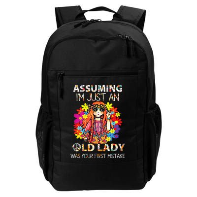 Assuming IM Just An Old Lady Was Your First Mistake Backpack