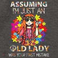 Assuming IM Just An Old Lady Was Your First Mistake Vector Backpack