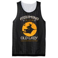 Assuming IM Just An Old Lady Was Your First Mistake Halloween Mesh Reversible Basketball Jersey Tank