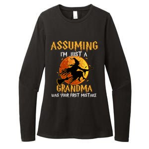 Assuming Im Just A Grandma Was Your First Mistake Witch Cool Gift Womens CVC Long Sleeve Shirt