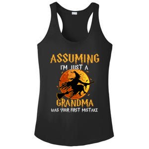 Assuming Im Just A Grandma Was Your First Mistake Witch Cool Gift Ladies PosiCharge Competitor Racerback Tank