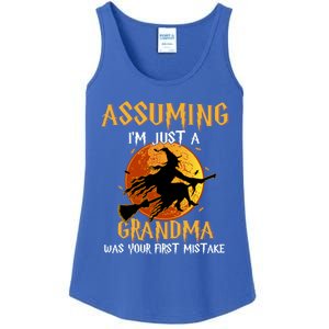 Assuming Im Just A Grandma Was Your First Mistake Witch Cool Gift Ladies Essential Tank