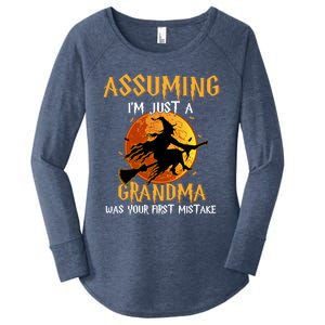 Assuming Im Just A Grandma Was Your First Mistake Witch Cool Gift Women's Perfect Tri Tunic Long Sleeve Shirt