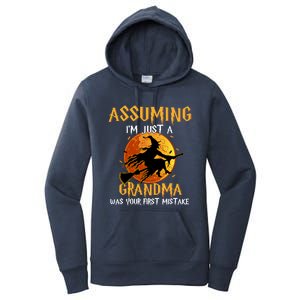 Assuming Im Just A Grandma Was Your First Mistake Witch Cool Gift Women's Pullover Hoodie