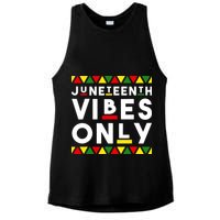 Awesome Independence Juneteenth Vibes Only Juneteenth 1865 Ladies PosiCharge Tri-Blend Wicking Tank