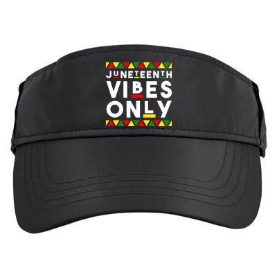 Awesome Independence Juneteenth Vibes Only Juneteenth 1865 Adult Drive Performance Visor