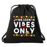 Awesome Independence Juneteenth Vibes Only Juneteenth 1865 Drawstring Bag