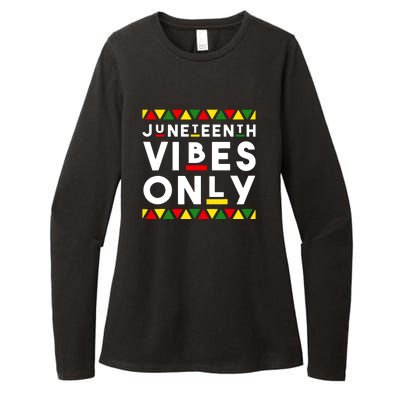 Awesome Independence Juneteenth Vibes Only Juneteenth 1865 Womens CVC Long Sleeve Shirt