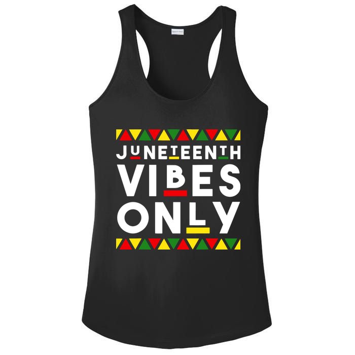 Awesome Independence Juneteenth Vibes Only Juneteenth 1865 Ladies PosiCharge Competitor Racerback Tank