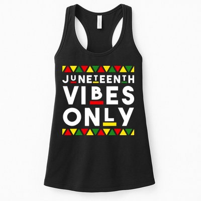 Awesome Independence Juneteenth Vibes Only Juneteenth 1865 Womens Tank Top